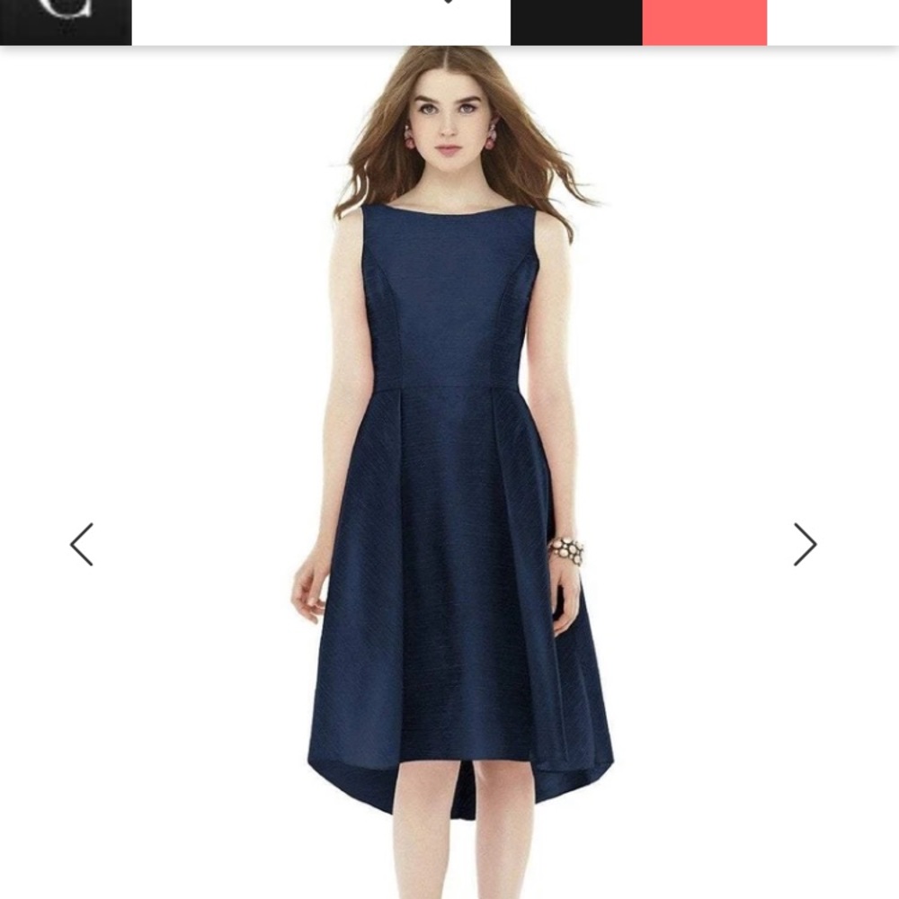 Alfred Sung high low midi dress